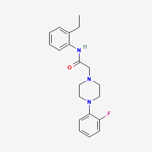 molecular formula C20H24FN3O B5379205 N-(2-ethylphenyl)-2-[4-(2-fluorophenyl)piperazin-1-yl]acetamide 