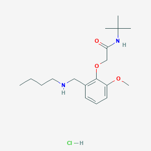molecular formula C18H31ClN2O3 B5379483 N-tert-butyl-2-[2-(butylaminomethyl)-6-methoxyphenoxy]acetamide;hydrochloride 