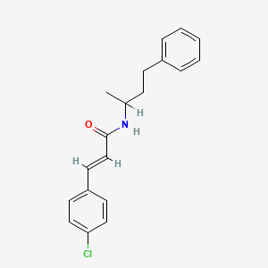 molecular formula C19H20ClNO B5379879 (2E)-3-(4-chlorophenyl)-N-(4-phenylbutan-2-yl)prop-2-enamide 