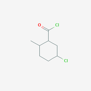 molecular formula C8H12Cl2O B053799 5-Chloro-2-methylcyclohexane-1-carbonyl chloride CAS No. 111790-68-2