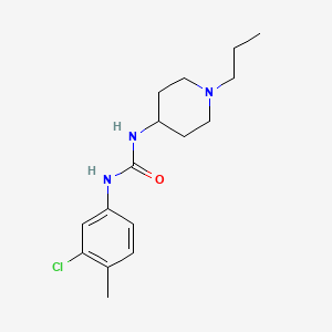 molecular formula C16H24ClN3O B5380372 N-(3-CHLORO-4-METHYLPHENYL)-N'-(1-PROPYL-4-PIPERIDYL)UREA 