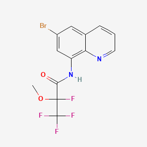 molecular formula C13H9BrF4N2O2 B5380549 N-(6-Bromo-8-quinolinyl)-2,3,3,3-tetrafluoro-2-methoxypropanamide 