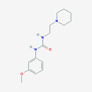 molecular formula C15H23N3O2 B5380809 N-(3-METHOXYPHENYL)-N'-(2-PIPERIDINOETHYL)UREA 