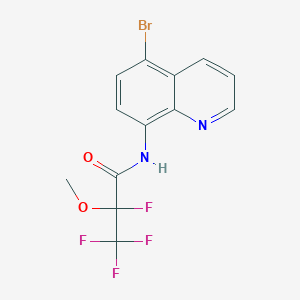 molecular formula C13H9BrF4N2O2 B5380994 N-(5-Bromo-8-quinolinyl)-2,3,3,3-tetrafluoro-2-methoxypropanamide 