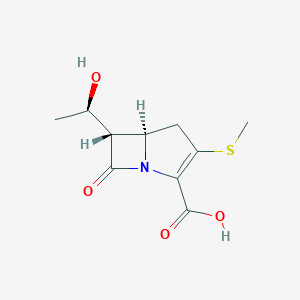 molecular formula C10H13NO4S B053810 2-Methylthiocarbapenem CAS No. 118243-53-1