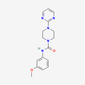 molecular formula C16H19N5O2 B5381251 N-(3-methoxyphenyl)-4-(pyrimidin-2-yl)piperazine-1-carboxamide 