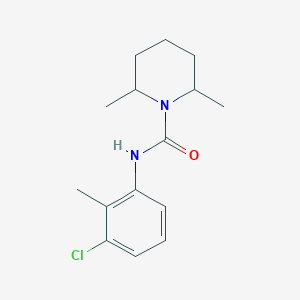 molecular formula C15H21ClN2O B5381281 N-(3-chloro-2-methylphenyl)-2,6-dimethylpiperidine-1-carboxamide 