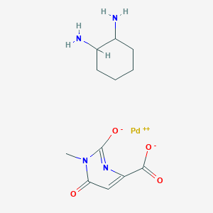 molecular formula C12H18N4O4Pd B053815 3-Modchp CAS No. 122991-69-9