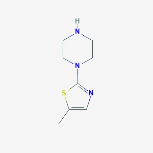 molecular formula C8H13N3S B053816 5-Methyl-2-(piperazin-1-yl)thiazole CAS No. 118113-05-6