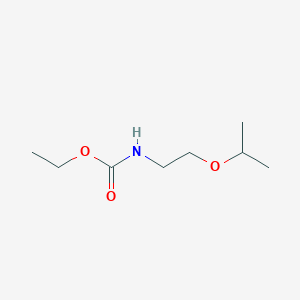 molecular formula C8H17NO3 B053820 ethyl N-(2-propan-2-yloxyethyl)carbamate CAS No. 125183-20-2