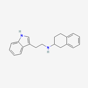 molecular formula C20H22N2 B5382445 N-[2-(1H-indol-3-yl)ethyl]-1,2,3,4-tetrahydro-2-naphthalenamine 