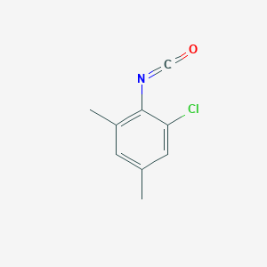 molecular formula C9H8ClNO B053826 2-Chloro-4,6-dimethylphenyl isocyanate CAS No. 124421-12-1