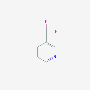 molecular formula C7H7F2N B053828 3-(1,1-Difluoroethyl)pyridine CAS No. 114468-03-0