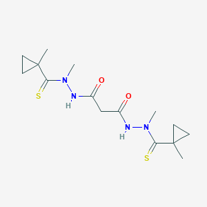 1-N',3-N'-dimethyl-1-N',3-N'-bis(1-methylcyclopropanecarbothioyl)propanedihydrazide