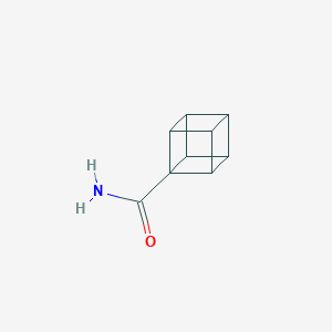 molecular formula C9H9NO B053832 Cubane-1-carboxamide CAS No. 119696-06-9