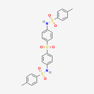 molecular formula C26H24N2O6S3 B5383553 N,N'-(sulfonyldi-4,1-phenylene)bis(4-methylbenzenesulfonamide) 