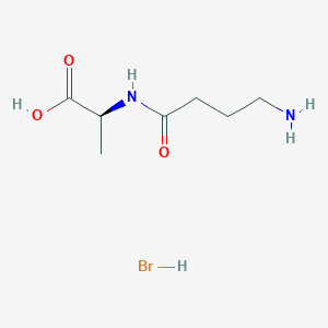 molecular formula C7H15BrN2O3 B053837 4-Aminobutylalanine CAS No. 113694-76-1