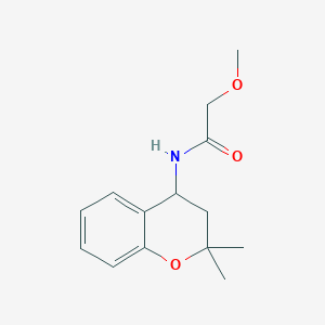 molecular formula C14H19NO3 B5383854 N-(2,2-dimethyl-3,4-dihydro-2H-chromen-4-yl)-2-methoxyacetamide 
