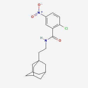 molecular formula C19H23ClN2O3 B5383887 N-[2-(ADAMANTAN-1-YL)ETHYL]-2-CHLORO-5-NITROBENZAMIDE 