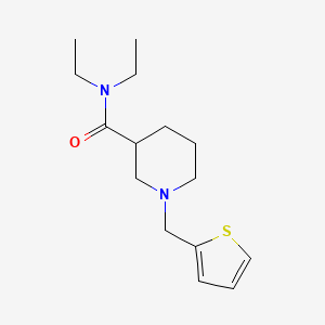 molecular formula C15H24N2OS B5383893 N,N-diethyl-1-(2-thienylmethyl)-3-piperidinecarboxamide 