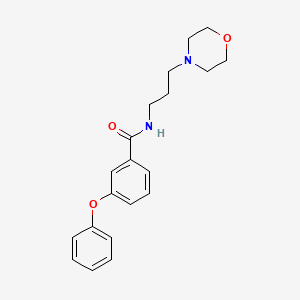 molecular formula C20H24N2O3 B5383917 N-[3-(4-morpholinyl)propyl]-3-phenoxybenzamide 