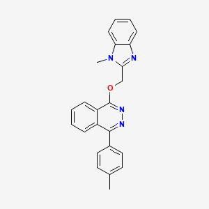 molecular formula C24H20N4O B5383934 1-[(1-methyl-1H-benzimidazol-2-yl)methoxy]-4-(4-methylphenyl)phthalazine 