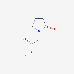 molecular formula C7H11NO3 B053840 Methyl 2-oxo-1-pyrrolidineacetate CAS No. 59776-88-4