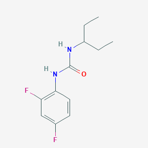 molecular formula C12H16F2N2O B5384539 N-(2,4-difluorophenyl)-N'-(1-ethylpropyl)urea 