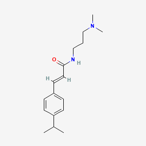 molecular formula C17H26N2O B5385263 N-[3-(dimethylamino)propyl]-3-(4-isopropylphenyl)acrylamide 