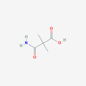 molecular formula C5H9NO3 B053859 2-Carbamoyl-2,2-dimethylacetic acid CAS No. 116070-49-6