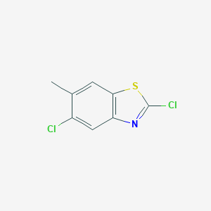 molecular formula C8H5Cl2NS B053862 2,5-Dichloro-6-methyl-1,3-benzothiazole CAS No. 113072-25-6