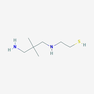 molecular formula C7H18N2S B053863 2-[(3-Amino-2,2-dimethylpropyl)amino]ethanethiol CAS No. 111709-66-1
