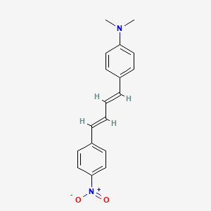 molecular formula C18H18N2O2 B5386386 N,N-dimethyl-4-[4-(4-nitrophenyl)-1,3-butadien-1-yl]aniline 