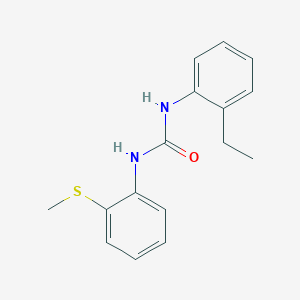 molecular formula C16H18N2OS B5386511 N-(2-ETHYLPHENYL)-N'-[2-(METHYLSULFANYL)PHENYL]UREA 