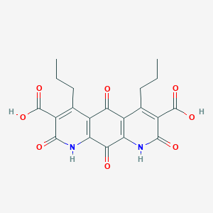 1,2,5,8,9,10-Hexahydro-2,5,8,10-tetraoxo-4,6-dipropylpyrido[3,2-g]quinoline-3,7-dicarboxylic acid
