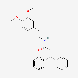 molecular formula C25H25NO3 B5386617 N-[2-(3,4-dimethoxyphenyl)ethyl]-3,3-diphenylacrylamide 