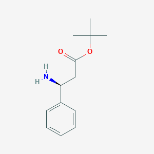 molecular formula C13H19NO2 B053875 tert-butyl (3S)-3-amino-3-phenylpropanoate CAS No. 120686-18-2