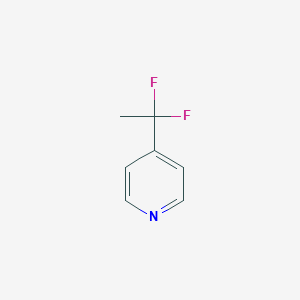 molecular formula C7H7F2N B053877 4-(1,1-Difluoroethyl)pyridine CAS No. 114490-29-8
