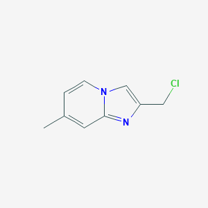 molecular formula C9H9ClN2 B053878 2-(Chloromethyl)-7-methylimidazo[1,2-a]pyridine CAS No. 118000-41-2