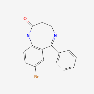 B5388056 8-bromo-1-methyl-6-phenyl-3,4-dihydro-1,5-benzodiazocin-2(1H)-one CAS No. 63563-58-6