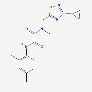 molecular formula C17H20N4O3 B5388092 N-[(3-cyclopropyl-1,2,4-oxadiazol-5-yl)methyl]-N'-(2,4-dimethylphenyl)-N-methylethanediamide 