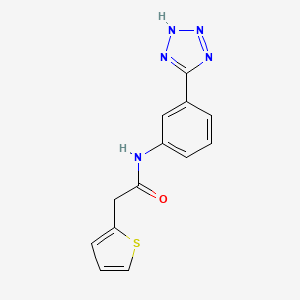 molecular formula C13H11N5OS B5388185 N-[3-(1H-1,2,3,4-TETRAZOL-5-YL)PHENYL]-2-(THIOPHEN-2-YL)ACETAMIDE 
