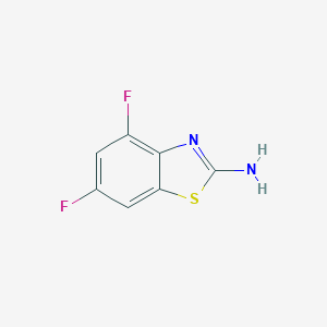 molecular formula C7H4F2N2S B053882 2-Amino-4,6-difluorobenzothiazole CAS No. 119256-40-5