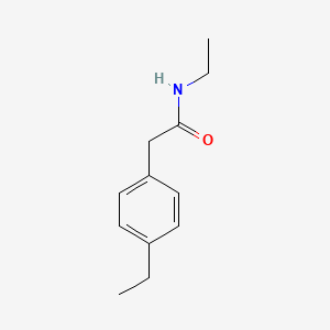 molecular formula C12H17NO B5388281 N-ethyl-2-(4-ethylphenyl)acetamide 