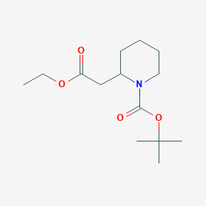 molecular formula C14H25NO4 B053883 Ethyl N-Boc-2-piperidineacetate CAS No. 118667-62-2