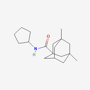 molecular formula C18H29NO B5388300 N-cyclopentyl-3,5-dimethyl-1-adamantanecarboxamide 