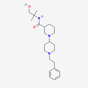 molecular formula C23H37N3O2 B5388382 N-(2-hydroxy-1,1-dimethylethyl)-1'-(2-phenylethyl)-1,4'-bipiperidine-3-carboxamide 