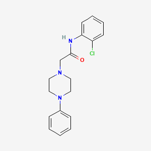 molecular formula C18H20ClN3O B5388469 N-(2-chlorophenyl)-2-(4-phenylpiperazin-1-yl)acetamide 