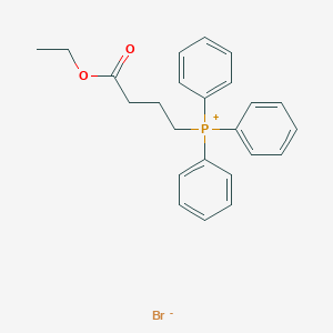 molecular formula C24H26BrO2P B053886 [3-(Ethoxycarbonyl)propyl]triphenylphosphonium bromide CAS No. 50479-11-3