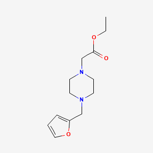 molecular formula C13H20N2O3 B5388617 ETHYL 2-[4-(2-FURYLMETHYL)PIPERAZINO]ACETATE 